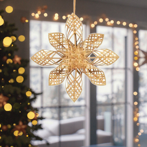 Décorations de plateaux à fleurs en osier tressé à la main, 100% rotin, fabriqué à Da Nang par TUYET DUNG - Product Image 5