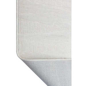 Alfombra Netline AL002 Crema, Diseño Moderno, 100% Acrílico, No Desprende Pelusa, Fácil de Limpiar, Duradera, para Dormitorio, Estudio, Habitación Infantil, Home Depot - Product Image 1