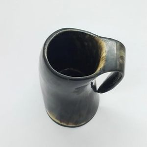 Taza para beber de cuerno de buey Real de calidad superior con Interior seguro para alimentos para regalo de padrino o boda temática vikinga al precio más barato - Product Image 6