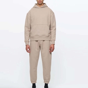 Oversized Casual Tracksuit Men 100% Cotton <b>Acid</b> Wash Solid <b>Drop</b> Shoulder Custom Made Logo Printing OEM Streetwear Comfortable - Product Image 1