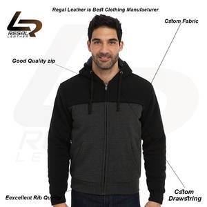 Regal Leather Men's Casual Green and Blue Hoodie 350 + GSM 100% Cotton Impermeable Característica - Product Image 2