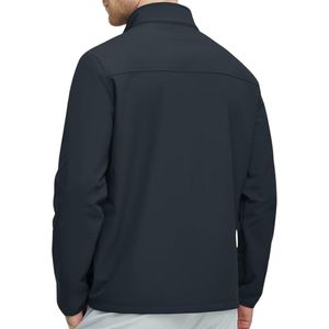 OEM ODM Softshell chaqueta de invierno transpirable soporte a prueba de viento ligero cálido polar cremallera personalizable al aire libre senderismo equipo - Product Image 2