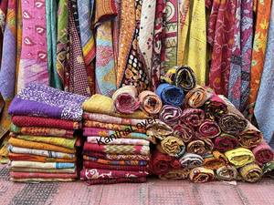 Wholesale Lot Indian Vintage BOHEMIAN Kantha <b>Quilt</b> Handmade Reversible Cotton Blanket Printed <b>King</b> <b>Size</b> <b>Bedspread</b> Bedding Home - Product Image 5