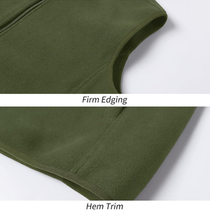Gilet en polaire avec logo personnalisé et broderie d'impression, veste chaude sans manches pour l'extérieur en hiver, streetwear décontracté, fournisseur OEM - Product Image 4