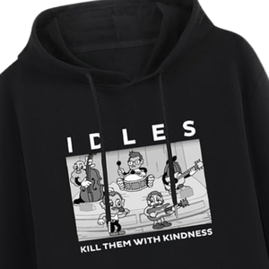 Idles giết chúng với lòng tốt hoodie người đàn ông Đen dạo phố thêu quá khổ áo thun thời trang mùa đông trùm đầu Áo Hoodies - Product Image 5