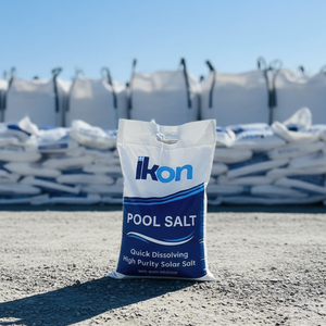 Sel de piscine pur à 99,9 % de la marque IKON |   Traitement de l'eau au chlorure de sodium |   Qualité industrielle Égypte - Product Image 3