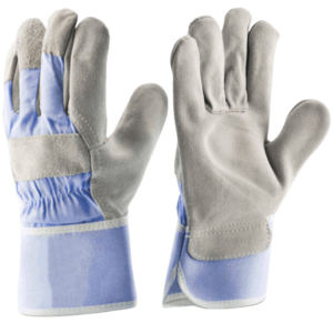 Guantes de trabajo de cuero dividido de piel de vaca resistente de alta calidad Guantes de seguridad de protección de jardín de construcción resistentes al calor - Product Image 3