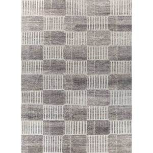 พรมขนสัตว์ถักมือสีเบจและสีน้ำตาล รุ่น PKWL-1018 ลายเรขาคณิต สำหรับตกแต่งห้องนั่งเล่น ของตกแต่งบ้าน สินค้าใหม่ - Product Image 1