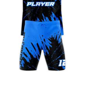 Material de poliéster hecho sublimado impreso 7 en 7 conjuntos de uniformes de alta calidad sublimación de compresión Premium 7v7 uniformes de fútbol - Product Image 5