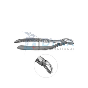 Fórceps de extracción dental inglés de acero inoxidable, instrumentos quirúrgicos Upper Wisdom No. 19 - Product Image 3