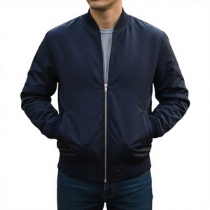 Veste Homme Slim Coupe Droite avec Logo, Coupe-Vent Respirante à Col en V Zippé, Service OEM, Polyester/Coton, Personnalisable pour l'Hiver - Product Image 1