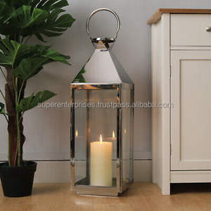 Candle <b>Lanterns</b> With Plated Finishing Decor Indoor Design T-<b>light</b> <b>Lanterns</b> Best for Home Decor - Product Image 4