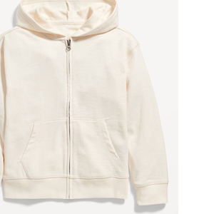 Precio al por mayor Nueva llegada Oem Zip Up Hoodies Fleece Basics Algodón Mezclado Color sólido Diseño personalizado Zip Up Hoodies - Product Image 5