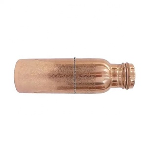 Botella de Cobre Puro de la Mejor Calidad, Diseño Grabado, para Beber Directo, Unisex, Mejora la Salud, Reutilizable, Regalo para Gimnasio y Deportes - Product Image 6