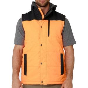 Chaleco acolchado de cuero a prueba de viento personalizado de alta calidad para hombre, chaleco de trabajo de invierno con calefacción sin mangas, Logo, uso de seguridad al aire libre, tendencia - Product Image 1
