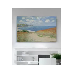 Impression sur toile Fida Monet Chemin de coquelicots au bord de la mer - Product Image 6