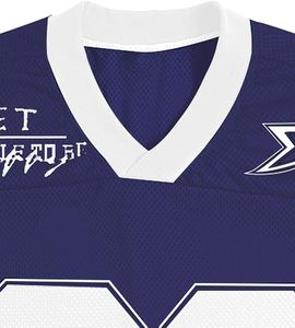 OEM Direct Factory Custom <b>Y2K</b> Oversized 100% Polyester Unisex Short American Football Retro Jersey Baggy Fit Streetwear - Product Image 2