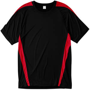 T-shirt manches longues en maille pour homme, 100% Polyester, avec blocs de couleurs - Product Image 3