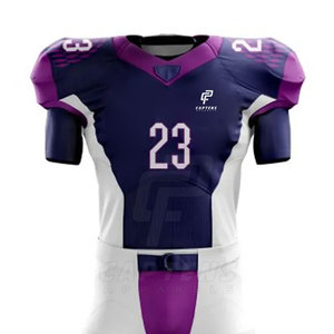 Uniforme de fútbol americano de color sólido de alta calidad 100% poliéster hecho uniforme de fútbol americano - Product Image 3
