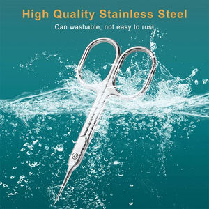 Brand New Russian <b>Nail</b> Cuticle <b>Scissors</b> Stainless Steel Curved Blade Manicure <b>Scissors</b> - Product Image 5