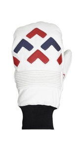 Meilleures ventes Gants de ski unisexes pour adultes 100% acrylique Motif câble Mitaines avec patch en cuir imprimé pour les sports d'hiver - Product Image 4