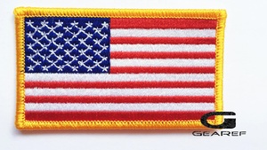 Parches Bordados con la Bandera de EE. UU., Ecológicos, para Coser, Personalizados, de PVC, Tela de Fieltro No Tejida, para Prendas - Product Image 6