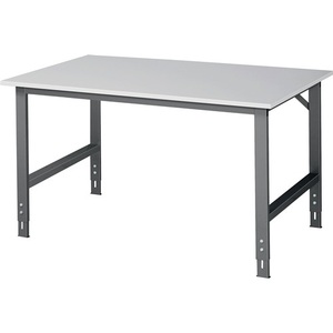 Melamine Workbench W1500xD1000xH760-1080mm Anthracite <b>Grey</b> <b>Frame</b> - Product Image 1