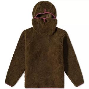 Sudadera CON CAPUCHA DE Sherpa para hombre con logotipo personalizado, jersey de lana holgado liso y acogedor de invierno cálido informal con cuello con capucha - Product Image 1