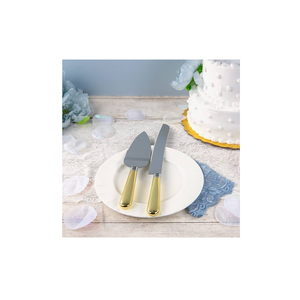 Juego único para servir pasteles con mango de latón, cuchillo para pasteles de calidad estándar y juego para servir pasteles por debajo de su presupuesto - Product Image 5