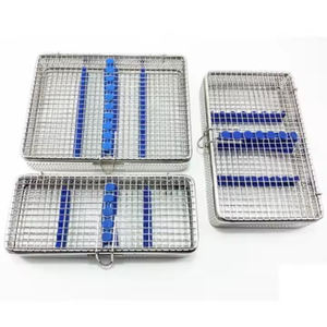 Plateau à mailles dentaire en acier inoxydable pour instruments dentaires Certificat CE ISO Plateau à mailles pour instruments chirurgicaux dentaires - Product Image 1