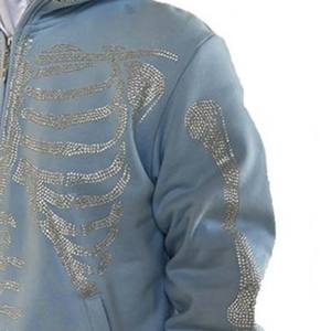 Sweats à capuche unisexe entièrement personnalisés avec strass style parfait bon marché meilleur design Sweats à capuche pour hommes avec strass léger - Product Image 4