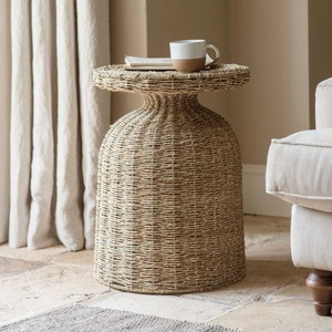Eco Friendly Straw <b>Cocktail</b> Display <b>Tables</b> Modern Hand Made Seagrass Coffee <b>Table</b> Furniture Bedroom Nighstands - Product Image 6