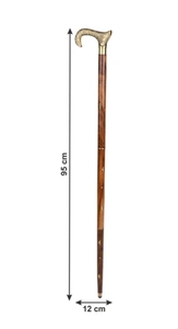 Bastón para caminar real con mango de latón hecho a mano de madera Sheesham, bastón para caminar coleccionable de estilo antiguo con mango de latón Vintage - Product Image 6