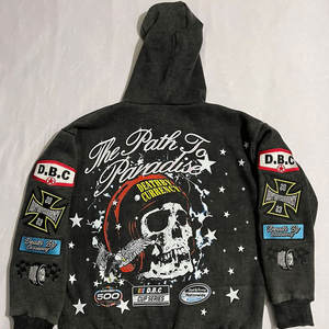 Sudadera con capucha de peso pesado de alta calidad para hombres 500gsm French Terry Drop Shoulder Oversized sin cuerdas para invierno - Product Image 2