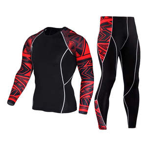 Combinaisons de compression extensibles lavées sur mesure, manches longues, multiples caractéristiques, ensembles de compression - Product Image 4