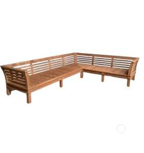 Banc en teck Banc en L - Product Image 1