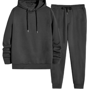 Streetwear Heavyweight Vintage Unisex tracksuit 100% Cotton Oversized Pullover <b>hoodie</b> tracksuit for man, 100% cotton - Product Image 1