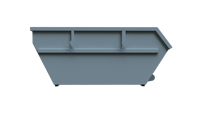 Matériel de traitement des déchets industriels BDB - Conteneur de collecte des débris et des ordures de 5 m³ de capacité, en acier Hardox/ST-52/ST-37