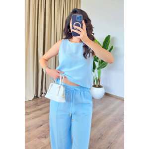 Basic Model Baby Blue <b>Linen</b> Wholesale <b>Set</b> - Baby Blue - Product Image 4