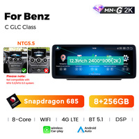 Radio para Auto Navifly Snapdragon 685 2K con el Sistema Android Más Reciente, 8+256 GB, para Benz Clase C W205-GLC X253-V 2014-2018 NTG 5.0
