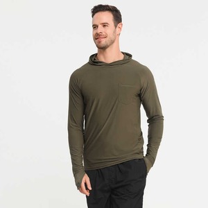 Personnalisé UPF 50 Vêtements de Pêche à Manches Longues Chemises de Pêche à Capuche pour Hommes Protection UV Séchage Rapide Sweat à Capuche de Pêche Masqué Sublimation - Product Image 4