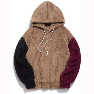 Fabricante al por mayor invierno cálido logotipo personalizado pulóver grueso polar hombres pesado piel sintética Sherpa sudaderas con capucha - Product Image 6