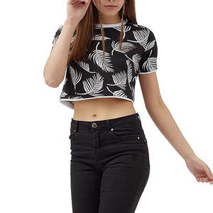 2024 nuevo diseño de moda para mujer, Top corto de manga larga, camisa de punto con cordón en la cintura, ropa de calle informal teñida lisa - Product Image 1