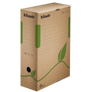 Esselte ECO 100% Recycled Corrugated Brown <b>Cardboard</b> Archive Box DIN A4 Print 10 X 32.7 X 23.3 cm Natural Paper Media <b>Boxes</b> - Product Image 1