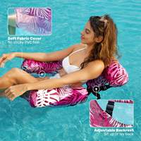 Chaise longue gonflable Marazual Tropical Leaf pour piscine, en PVC, pour adultes, modèle MY-S-3219, fabriquée en Chine