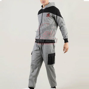 Chándal de algodón a prueba de viento, último diseño, con logo personalizado, tallas grandes, para hombre, en venta. - Product Image 3