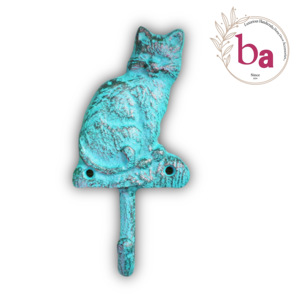 Blue Distressed Colour Cat Animal Wall <b>Coat</b> & Hat <b>Hooks</b> Keychain Hanger Very Cheap Wholesale Price Available - Product Image 2