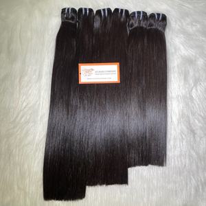 Extensiones de cabello humano crudo alineado con cutícula sin procesar recta de hueso de cabello crudo de fabricante vietnamita de un solo donante - Product Image 5