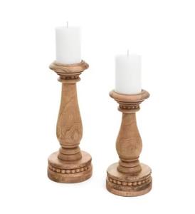 Bougeoirs en bois artisanaux avec des commandes en gros de finition lisse bienvenue avec logo personnalisé, bougeoir de haute qualité tendance - Product Image 2