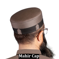 Étiquettes personnalisées pour chapeaux de prière musulmans Aïd Ramadan Mahir pour adultes, chapeaux de fête et de célébration avec ajustement réglable